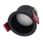 GLOBOSTAR® IP 60343 Χωνευτό Downlight Σποτ Μπάνιου & WC LED 7W 700lm 45° AC 220-240V Αδιάβροχο IP44 Θερμό Λευκό 2700K - Lumileds SMD Chip & TÜV SÜD Driver - Μαύρο Ματ - Μ6.6 x Π6.6 x Υ5.3cm / Q5.5cm - 5 Χρόνια Εγγύηση - Image 3
