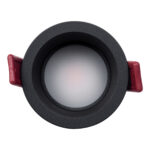 GLOBOSTAR® IP 60343 Χωνευτό Downlight Σποτ Μπάνιου & WC LED 7W 700lm 45° AC 220-240V Αδιάβροχο IP44 Θερμό Λευκό 2700K - Lumileds SMD Chip & TÜV SÜD Driver - Μαύρο Ματ - Μ6.6 x Π6.6 x Υ5.3cm / Q5.5cm - 5 Χρόνια Εγγύηση - Image 6