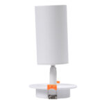 GLOBOSTAR® LEO 60351 Χωνευτό Κινούμενο Φωτιστικό Downlight Σποτ με Ντουί 1 x GU10 AC 220-240V IP20 - Λευκό Ματ - Μ9 x Π9 x Υ17cm / Q7cm - Image 6