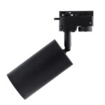 GLOBOSTAR® LEO 60353 Κινούμενο Φωτιστικό Σποτ Ράγας με Ντουί 1 x GU10 AC 220-240V IP20 - Μαύρο Ματ - Μ6 x Π6 x Υ19cm - Image 5