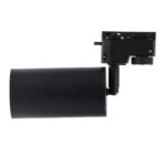 GLOBOSTAR® LEO 60353 Κινούμενο Φωτιστικό Σποτ Ράγας με Ντουί 1 x GU10 AC 220-240V IP20 - Μαύρο Ματ - Μ6 x Π6 x Υ19cm - Image 6