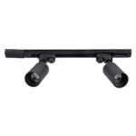 GLOBOSTAR® LEO 60354 Μοντέρνο Φωτιστικό Οροφής με Ντουί 2 x GU10 AC 220-240V IP20 - Μαύρο - Μ50.5 x Π6 x Υ20cm - Image 4