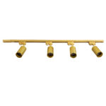 GLOBOSTAR® LEO 60360 Μοντέρνο Φωτιστικό Οροφής με Ντουί 4 x GU10 AC 220-240V IP20 - Χρυσό Πλατίνα - Μ100 x Π6 x Υ20cm - Image 4