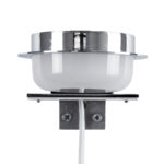 GLOBOSTAR® KIARA 60402 Μοντέρνο Φωτιστικό Τοίχου - Απλίκα Καθρέπτη Μπάνιου LED 5W 560lm 120° AC 220-240V IP44 Φυσικό Λευκό 4500K - Lumileds SMD Chip & TÜV SÜD Driver - Νίκελ Χρώμιο & Λευκό - Μ10 x Π13 x Υ3cm - 3 Χρόνια Εγγύηση - Image 6