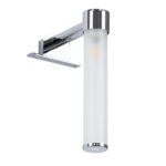 GLOBOSTAR® ELSA 60406 Μοντέρνο Φωτιστικό Τοίχου - Απλίκα Καθρέπτη Μπάνιου με Ντουί 1 x G9 AC 220-240V IP44 - Νίκελ Χρώμιο & Λευκό - Μ3.5 x Π13.5 x Υ20cm - Image 3