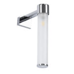 GLOBOSTAR® ELSA 60406 Μοντέρνο Φωτιστικό Τοίχου - Απλίκα Καθρέπτη Μπάνιου με Ντουί 1 x G9 AC 220-240V IP44 - Νίκελ Χρώμιο & Λευκό - Μ3.5 x Π13.5 x Υ20cm - Image 4
