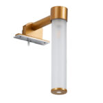 GLOBOSTAR® ELSA 60407 Μοντέρνο Φωτιστικό Τοίχου - Απλίκα Καθρέπτη Μπάνιου με Ντουί 1 x G9 AC 220-240V IP44 - Χάλκινο & Λευκό - Μ3.5 x Π13.5 x Υ20cm - Image 5