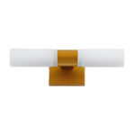 GLOBOSTAR® ANAIS 60411 Μοντέρνο Φωτιστικό Τοίχου - Απλίκα Καθρέπτη Μπάνιου με Ντουί 2 x G9 AC 220-240V IP44 - Χάλκινο & Λευκό - Μ34 x Π12 x Υ11cm - Image 4