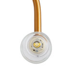 GLOBOSTAR® FLORA 60415 Μοντέρνο Φωτιστικό Τοίχου - Απλίκα Καθρέπτη Μπάνιου με Ντουί 2 x G9 AC 220-240V IP44 - Χάλκινο & Λευκό - Μ31 x Π13 x Υ12cm - Image 5