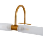 GLOBOSTAR® FLORA 60415 Μοντέρνο Φωτιστικό Τοίχου - Απλίκα Καθρέπτη Μπάνιου με Ντουί 2 x G9 AC 220-240V IP44 - Χάλκινο & Λευκό - Μ31 x Π13 x Υ12cm - Image 6