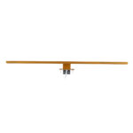 GLOBOSTAR® NINA 60423 Μοντέρνο Φωτιστικό Τοίχου - Απλίκα Καθρέπτη Μπάνιου LED 12W 1400lm 120° AC 220-240V IP44 Φυσικό Λευκό 4500K - Lumileds SMD Chip & TÜV SÜD Driver - Χρυσό Βούρτσας - Μ60 x Π10.5 x Υ4cm - 3 Χρόνια Εγγύηση - Image 6