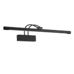 GLOBOSTAR® LAURA 60424 Μοντέρνο Φωτιστικό Τοίχου - Απλίκα Καθρέπτη Μπάνιου LED 12W 1400lm 120° AC 220-240V IP44 Φυσικό Λευκό 4500K - Lumileds SMD Chip & TÜV SÜD Driver - Μαύρο Ματ - Μ60 x Π27 x Υ13cm - 3 Χρόνια Εγγύηση - Image 3