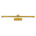 GLOBOSTAR® LAURA 60425 Μοντέρνο Φωτιστικό Τοίχου - Απλίκα Καθρέπτη Μπάνιου LED 12W 1400lm 120° AC 220-240V IP44 Φυσικό Λευκό 4500K - Lumileds SMD Chip & TÜV SÜD Driver - Χρυσό Βούρτσας - Μ60 x Π27 x Υ13cm - 3 Χρόνια Εγγύηση - Image 5