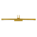 GLOBOSTAR® LAURA 60425 Μοντέρνο Φωτιστικό Τοίχου - Απλίκα Καθρέπτη Μπάνιου LED 12W 1400lm 120° AC 220-240V IP44 Φυσικό Λευκό 4500K - Lumileds SMD Chip & TÜV SÜD Driver - Χρυσό Βούρτσας - Μ60 x Π27 x Υ13cm - 3 Χρόνια Εγγύηση - Image 6
