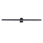 GLOBOSTAR® MEGAN 60448 Μοντέρνο Φωτιστικό Τοίχου - Απλίκα Καθρέπτη Μπάνιου LED 12W 1400lm 120° AC 220-240V IP44 Φυσικό Λευκό 4500K - Lumileds SMD Chip & TÜV SÜD Driver - Μαύρο Ματ - Μ60 x Π12 x Υ4cm - 3 Χρόνια Εγγύηση - Image 4