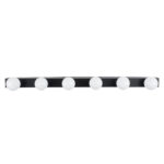 GLOBOSTAR® BELLA 60452 Μοντέρνο Φωτιστικό Τοίχου - Απλίκα Καθρέπτη Μπάνιου LED 18W 2052lm 300° AC 220-240V IP44 Φυσικό Λευκό 4500K - Bridgelux COB Chip & TÜV SÜD Driver - Μαύρο Ματ & Λευκό - Μ70 x Π11 x Υ6cm - 3 Χρόνια Εγγύηση - Image 6