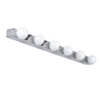 GLOBOSTAR® BELLA 60453 Μοντέρνο Φωτιστικό Τοίχου - Απλίκα Καθρέπτη Μπάνιου LED 18W 2052lm 300° AC 220-240V IP44 Φυσικό Λευκό 4500K - Bridgelux COB Chip & TÜV SÜD Driver - Ασημί & Λευκό - Μ70 x Π11 x Υ6cm - 3 Χρόνια Εγγύηση - Image 3