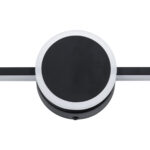 GLOBOSTAR® OPAL 60454 Μοντέρνο Φωτιστικό Τοίχου - Απλίκα Καθρέπτη Μπάνιου LED 14W 1600lm 180° AC 220-240V IP44 Φυσικό Λευκό 4500K - Lumileds SMD Chip & TÜV SÜD Driver - Μαύρο Ματ - Μ60 x Π6 x Υ10cm - 3 Χρόνια Εγγύηση - Image 5