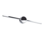 GLOBOSTAR® OPAL 60455 Μοντέρνο Φωτιστικό Τοίχου - Απλίκα Καθρέπτη Μπάνιου LED 14W 1600lm 180° AC 220-240V IP44 Φυσικό Λευκό 4500K - Lumileds SMD Chip & TÜV SÜD Driver - Νίκελ Χρώμιο - Μ60 x Π6 x Υ10cm - 3 Χρόνια Εγγύηση - Image 2