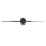 GLOBOSTAR® OPAL 60455 Μοντέρνο Φωτιστικό Τοίχου - Απλίκα Καθρέπτη Μπάνιου LED 14W 1600lm 180° AC 220-240V IP44 Φυσικό Λευκό 4500K - Lumileds SMD Chip & TÜV SÜD Driver - Νίκελ Χρώμιο - Μ60 x Π6 x Υ10cm - 3 Χρόνια Εγγύηση - Image 3