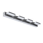 GLOBOSTAR® KARLA 60456 Μοντέρνο Φωτιστικό Τοίχου - Απλίκα Καθρέπτη Μπάνιου LED 14W 1600lm 180° AC 220-240V IP44 Φυσικό Λευκό 4500K - Lumileds SMD Chip & TÜV SÜD Driver - Νίκελ Χρώμιο - Μ60 x Π9 x Υ5cm - 3 Χρόνια Εγγύηση - Image 3