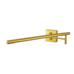 GLOBOSTAR® FRIDA 60459 Μοντέρνο Φωτιστικό Τοίχου - Απλίκα Καθρέπτη Μπάνιου LED 12W 1400lm 120° AC 220-240V IP44 Φυσικό Λευκό 4500K - Lumileds SMD Chip & TÜV SÜD Driver - Χρυσό Βούρτσας - Μ51 x Π25 x Υ10cm - 3 Χρόνια Εγγύηση - Image 4