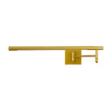 GLOBOSTAR® FRIDA 60459 Μοντέρνο Φωτιστικό Τοίχου - Απλίκα Καθρέπτη Μπάνιου LED 12W 1400lm 120° AC 220-240V IP44 Φυσικό Λευκό 4500K - Lumileds SMD Chip & TÜV SÜD Driver - Χρυσό Βούρτσας - Μ51 x Π25 x Υ10cm - 3 Χρόνια Εγγύηση - Image 5