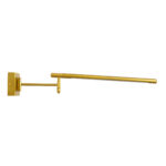 GLOBOSTAR® FRIDA 60459 Μοντέρνο Φωτιστικό Τοίχου - Απλίκα Καθρέπτη Μπάνιου LED 12W 1400lm 120° AC 220-240V IP44 Φυσικό Λευκό 4500K - Lumileds SMD Chip & TÜV SÜD Driver - Χρυσό Βούρτσας - Μ51 x Π25 x Υ10cm - 3 Χρόνια Εγγύηση - Image 6