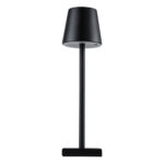 GLOBOSTAR® NEGA 60473 Μοντέρνο Επιτραπέζιο Φωτιστικό LED 2.2W 154lm 360° DC 5V με USB με Επαναφορτιζόμενη Μπαταρία Li-ion 3.7V 4000mAh IP20 Θερμό Λευκό 2700K με Αφή Dimmable - Lumileds SMD Chip - Μαύρο - Μ10 x Π10 x Υ39cm - 2 Χρόνια Εγγύηση - Image 5