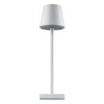GLOBOSTAR® NEGA 60474 Μοντέρνο Επιτραπέζιο Φωτιστικό LED 2.2W 154lm 360° DC 5V με USB με Επαναφορτιζόμενη Μπαταρία Li-ion 3.7V 4000mAh IP20 Θερμό Λευκό 2700K με Αφή Dimmable - Lumileds SMD Chip - Λευκό - Μ10 x Π10 x Υ39cm - 2 Χρόνια Εγγύηση - Image 5
