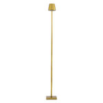 GLOBOSTAR® NEGA 60479 Μοντέρνο Επιδαπέδιο Φωτιστικό LED 2.2W 154lm 360° DC 5V με USB 2.0 με Επαναφορτιζόμενη Μπαταρία Li-ion 3.7V 4000mAh IP44 Θερμό Λευκό 2700K με Αφή Dimmable - Lumileds SMD Chip - Χρυσό Πλατίνα - Μ10 x Π10 x Υ135cm - 2 Χρόνια Εγγύηση - Image 3