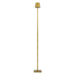 GLOBOSTAR® NEGA 60479 Μοντέρνο Επιδαπέδιο Φωτιστικό LED 2.2W 154lm 360° DC 5V με USB 2.0 με Επαναφορτιζόμενη Μπαταρία Li-ion 3.7V 4000mAh IP44 Θερμό Λευκό 2700K με Αφή Dimmable - Lumileds SMD Chip - Χρυσό Πλατίνα - Μ10 x Π10 x Υ135cm - 2 Χρόνια Εγγύηση - Image 5