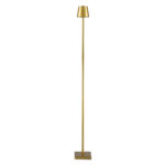 GLOBOSTAR® NEGA 60479 Μοντέρνο Επιδαπέδιο Φωτιστικό LED 2.2W 154lm 360° DC 5V με USB 2.0 με Επαναφορτιζόμενη Μπαταρία Li-ion 3.7V 4000mAh IP44 Θερμό Λευκό 2700K με Αφή Dimmable - Lumileds SMD Chip - Χρυσό Πλατίνα - Μ10 x Π10 x Υ135cm - 2 Χρόνια Εγγύηση - Image 6