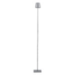 GLOBOSTAR® NEGA 60480 Μοντέρνο Επιδαπέδιο Φωτιστικό LED 2.2W 154lm 360° DC 5V με USB 2.0 με Επαναφορτιζόμενη Μπαταρία Li-ion 3.7V 4000mAh IP44 Θερμό Λευκό 2700K με Αφή Dimmable - Lumileds SMD Chip - Ασημί - Μ10 x Π10 x Υ135cm - 2 Χρόνια Εγγύηση - Image 3