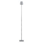 GLOBOSTAR® NEGA 60480 Μοντέρνο Επιδαπέδιο Φωτιστικό LED 2.2W 154lm 360° DC 5V με USB 2.0 με Επαναφορτιζόμενη Μπαταρία Li-ion 3.7V 4000mAh IP44 Θερμό Λευκό 2700K με Αφή Dimmable - Lumileds SMD Chip - Ασημί - Μ10 x Π10 x Υ135cm - 2 Χρόνια Εγγύηση - Image 5