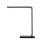 GLOBOSTAR® TEBLA 60482 Μοντέρνο Επιτραπέζιο Φωτιστικό Γραφείου με Ασύρματη Φόρτιση 5W 1A LED 5W 500lm 120° AC 220-240V IP20 Ρυθμιζόμενο Λευκό CCT με Αφή 2700K/4500K/6000K Dimmable - Bridgelux SMD Chip - Μαύρο - Μ11 x Π31 x Υ52cm - 2 Χρόνια Εγγύηση - Image 2