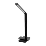 GLOBOSTAR® TEBLA 60482 Μοντέρνο Επιτραπέζιο Φωτιστικό Γραφείου με Ασύρματη Φόρτιση 5W 1A LED 5W 500lm 120° AC 220-240V IP20 Ρυθμιζόμενο Λευκό CCT με Αφή 2700K/4500K/6000K Dimmable - Bridgelux SMD Chip - Μαύρο - Μ11 x Π31 x Υ52cm - 2 Χρόνια Εγγύηση - Image 5