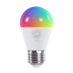 GLOBOSTAR® SMARTME 60489 Λάμπα E27 G45 Smart Home WiFi με Λειτουργία μέσω Tuya APP LED 5.5W 550lm 260° AC 220-240V IP20 Πολύχρωμο RGBW+WW Dimmable - Bridgelux Chip - Μ4.5 x Π4.5 x Υ8.8cm - 3 Χρόνια Εγγύηση - Image 2