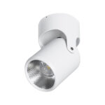 GloboStar® DETRONIC 60500 Επιφανειακό Κινούμενο Spot Downlight LED 10W 1350lm 24° AC 220-240V IP20 Φ9cm x Υ16cm - Στρόγγυλο - Λευκό - Ψυχρό Λευκό 6000K - Bridgelux COB - TÜV Certified Driver - 5 Χρόνια Εγγύηση - Image 2