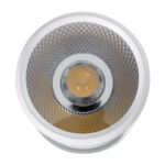 GLOBOSTAR® DETRONIC 60501 Κινούμενο Downlight Σποτ LED 10W 1300lm 24° AC 220-240V IP20 Φυσικό Λευκό 4500K - Bridgelux COB Chip & TÜV SÜD Driver - Λευκό Ματ - Μ9 x Π9 x Υ16cm - 5 Χρόνια Εγγύηση - Image 3