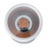 GLOBOSTAR® DETRONIC 60502 Κινούμενο Downlight Σποτ LED 10W 1250lm 24° AC 220-240V IP20 Θερμό Λευκό 2700K - Bridgelux COB Chip & TÜV SÜD Driver - Λευκό Ματ - Μ9 x Π9 x Υ16cm - 5 Χρόνια Εγγύηση - Image 4
