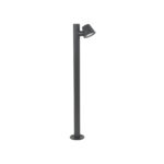 GloboStar® GARDENIA 60507 Φωτιστικό Κήπου - Κολωνάκι Αρχιτεκτονικού Φωτισμού Εξωτερικού Χώρου LED 7W 700lm 60° AC220-240V Αδιάβροχο IP65 - Σώμα Αλουμινίου & Tempered Glass - Μ12 x Π18 x Υ90cm - Θερμό Λευκό 2700K - Γκρι Ανθρακί - Bridgelux Chip - 5 Years Warranty - Image 3