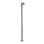 GloboStar® GARDENIA 60510 Φωτιστικό Κήπου - Πάρκου - Πλατείας - Κολωνάκι Αρχιτεκτονικού Φωτισμού Εξωτερικού Χώρου LED 7W 700lm 60° AC220-240V Αδιάβροχο IP65 - Σώμα Αλουμινίου & Tempered Glass - Μ15 x Π18 x Υ180cm - Θερμό Λευκό 2700K - Γκρι Ανθρακί - Bridgelux Chip - 5 Years Warranty - Image 4