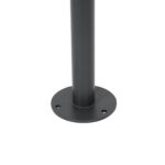 GloboStar® GARDENIA 60510 Φωτιστικό Κήπου - Πάρκου - Πλατείας - Κολωνάκι Αρχιτεκτονικού Φωτισμού Εξωτερικού Χώρου LED 7W 700lm 60° AC220-240V Αδιάβροχο IP65 - Σώμα Αλουμινίου & Tempered Glass - Μ15 x Π18 x Υ180cm - Θερμό Λευκό 2700K - Γκρι Ανθρακί - Bridgelux Chip - 5 Years Warranty - Image 6