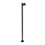 GloboStar® GARDENIA 60511 Φωτιστικό Κήπου - Πάρκου - Πλατείας - Κολωνάκι Αρχιτεκτονικού Φωτισμού Εξωτερικού Χώρου LED 7W 700lm 60° AC220-240V Αδιάβροχο IP65 - Σώμα Αλουμινίου & Tempered Glass - Μ15 x Π18 x Υ180cm - Θερμό Λευκό 2700K - Μαύρο - Bridgelux Chip - 5 Years Warranty - Image 5