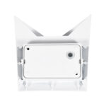 GLOBOSTAR® STEALTH 60518 Μοντέρνο Φωτιστικό Τοίχου - Απλίκα LED 10W 1000lm 60° AC 220-240V Αδιάβροχο IP65 Θερμό Λευκό 2700K - Bridgelux COB Chip & TÜV SÜD Driver - Λευκό Ματ - Μ17 x Π7.5 x Υ17cm - 5 Χρόνια Εγγύηση - Image 5