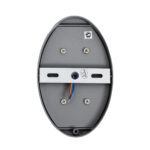 GLOBOSTAR® JEREMY 60531 Μοντέρνο Φωτιστικό Τοίχου - Απλίκα LED 10W 1000lm 60° AC 220-240V Αδιάβροχο IP65 Θερμό Λευκό 2700K - Bridgelux COB Chip & TÜV SÜD Driver - Γκρι Ανθρακί Ματ - Μ16 x Π10 x Υ7cm - 5 Χρόνια Εγγύηση - Image 5