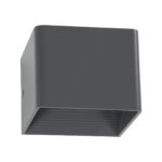 GLOBOSTAR® CIRCOA 60534 Μοντέρνο Φωτιστικό Τοίχου - Απλίκα LED 10W 1000lm 60° AC 220-240V Αδιάβροχο IP44 Θερμό Λευκό 2700K - Bridgelux COB Chip & TÜV SÜD Driver - Γκρι Ανθρακί Ματ - Μ10 x Π8 x Υ10cm - 5 Χρόνια Εγγύηση - Image 4