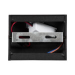 GLOBOSTAR® CIRCOA 60535 Μοντέρνο Φωτιστικό Τοίχου - Απλίκα LED 10W 1000lm 60° AC 220-240V Αδιάβροχο IP44 Θερμό Λευκό 2700K - Bridgelux COB Chip & TÜV SÜD Driver - Μαύρο Ματ - Μ10 x Π8 x Υ10cm - 5 Χρόνια Εγγύηση - Image 6