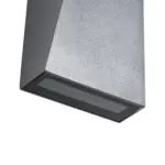 GLOBOSTAR® TRIANDE 60555 Μοντέρνο Φωτιστικό Τοίχου - Απλίκα LED 10W 1200lm 5°/60° AC 220-240V Αδιάβροχο IP65 Φυσικό Λευκό 4500K - Bridgelux COB Chip & TÜV SÜD Driver - Γκρι Ανθρακί Ματ - Μ8.5 x Π8.5 x Υ20cm - 5 Χρόνια Εγγύηση - Image 6